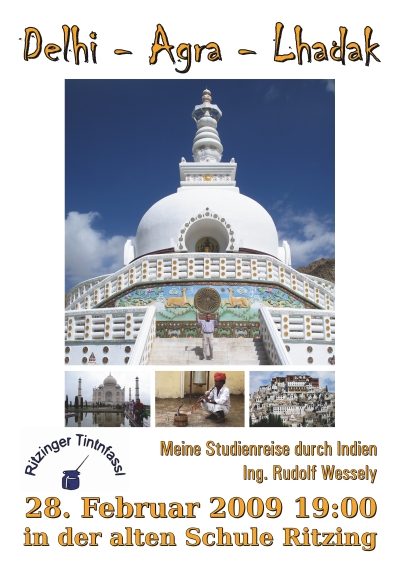 Plakat Studienreise nach Indien